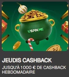 Uspin Casino bonus jeudi