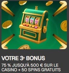 Uspin Casino bonus troisième dépôt