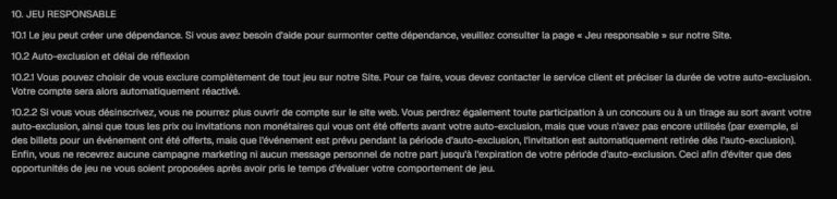 Uspin Casino jeu responsable