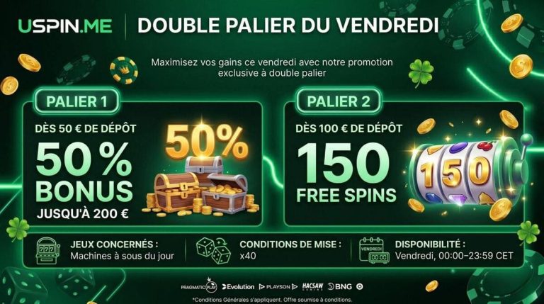 Uspin Casino promotion vendredi